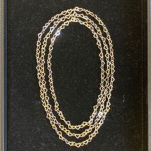 Sterling Silver Set of 3 Connectable Open Heart Link Necklaces/16 18 & 20"/NEW!!